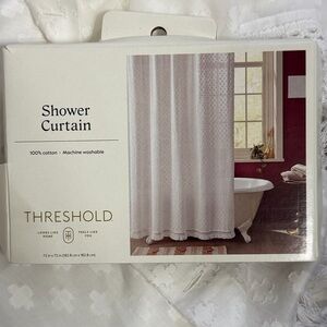 Threshold Cream Shower Curtain